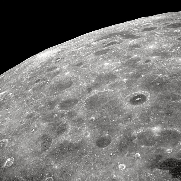 The far side of the moon as seen from Apollo 8. The Apollo 8 crew was the first to ever see the dark side of the moon